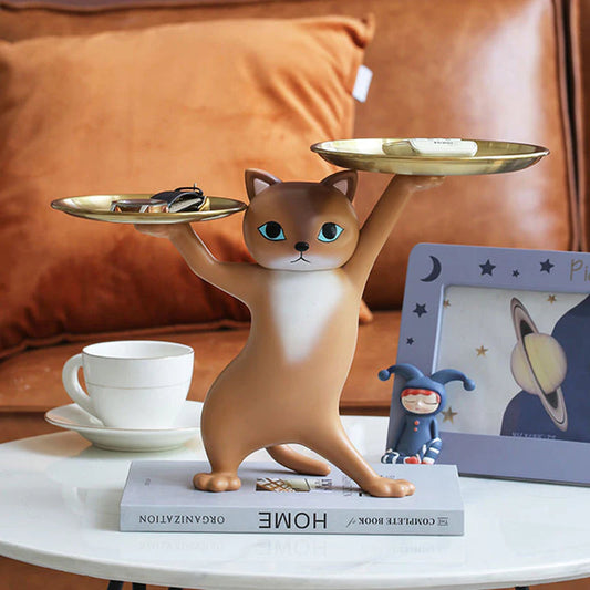 🔥NEW ARRIVAL✨Funny Posing Cat Tray🐱