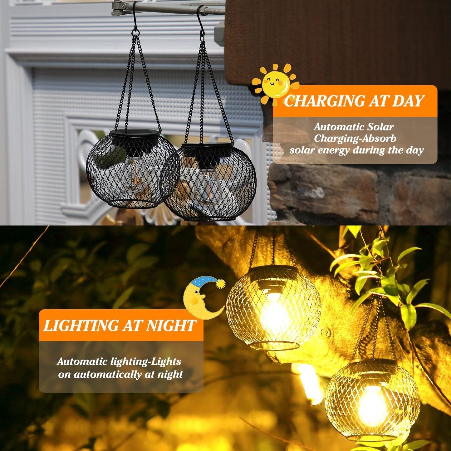 Buvala™-Solar Outdoor Lights Upgraded Hanging Lantern