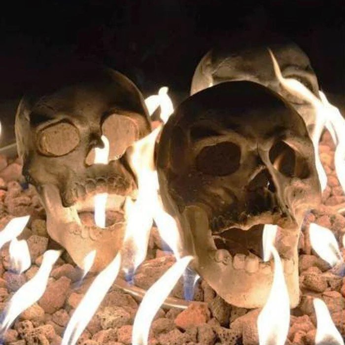 Buvala™-💀Halloween Sale - Terrifying Human Skull Fire Pit