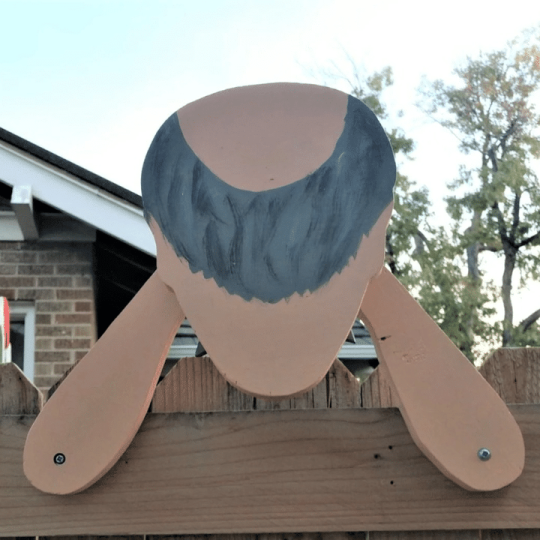 Buvala™-Fence Decoration Nosy Old Man and Lady Garden Yard Art