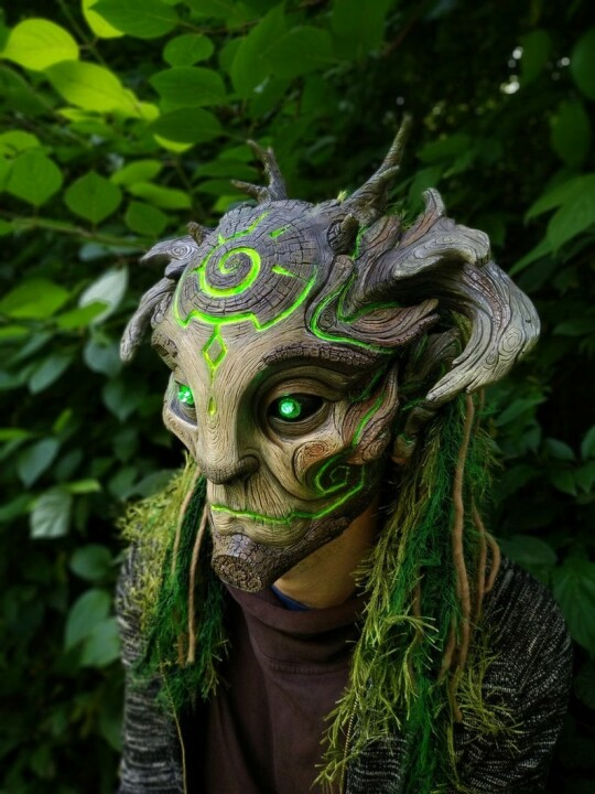 Buvala™-Green Man Forest Spirit Mask Costume Accessories Masks