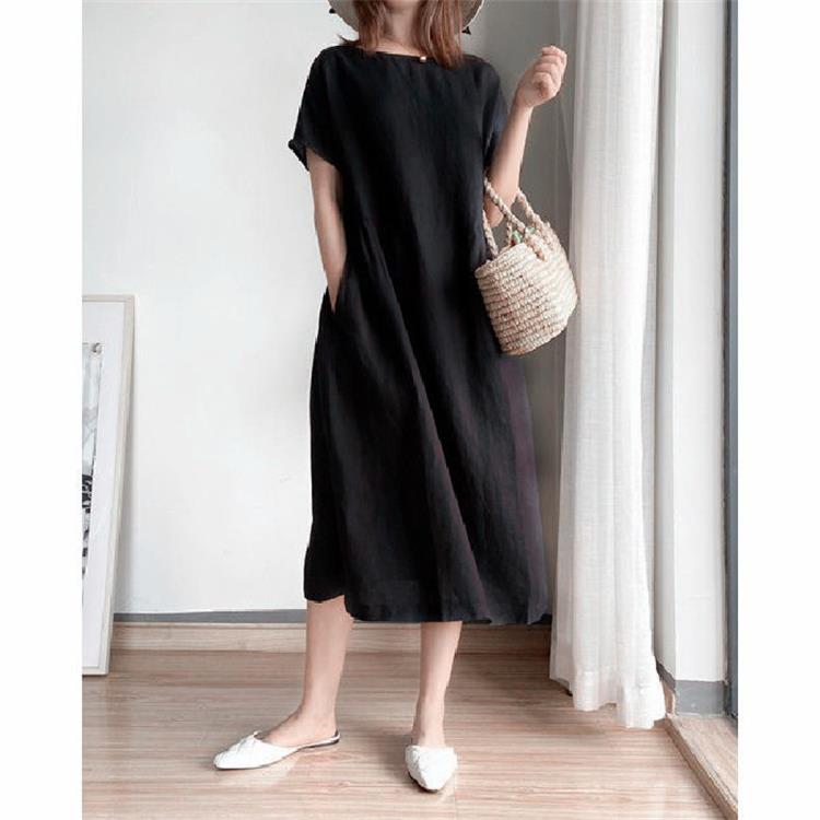 Buvala™-🔥HOT SALE🔥 Japanese Style Linen Cotton Dress(50%OFF)