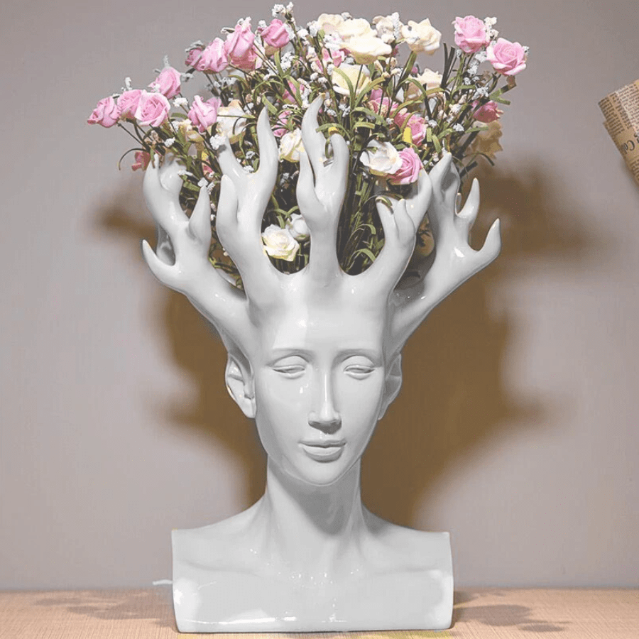 Buvala™-Mali Head Flower Vase