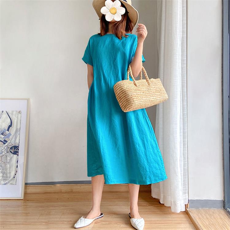 Buvala™-🔥HOT SALE🔥 Japanese Style Linen Cotton Dress(50%OFF)