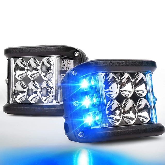 Buvala™-3.75” Dual Side Shooter Dual Color Strobe