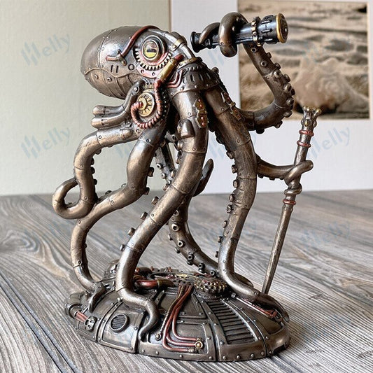 Buvala™-Steampunk Seabed Hiker Octopus Statue Decor