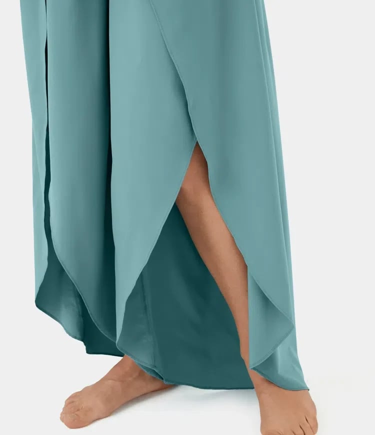 Buvala™-(🔥Last Day Promotion- SAVE 48% OFF) -High Waisted Split Wide Leg Quick Dry Casual Pants🎉