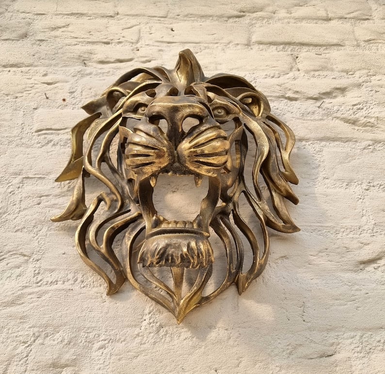 Buvala™-🦁Rare Find-Large Lion Head Wall Mounted Art Sculpture🎁