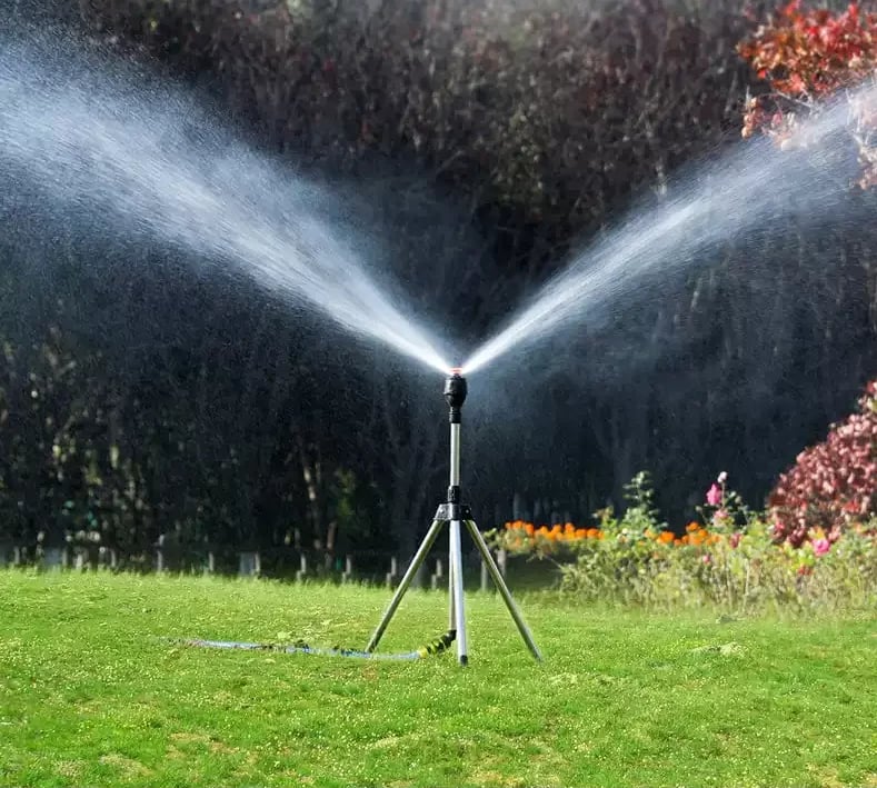 Buvala™-Stainless Steel Rotary Irrigation Tripod Telescopic Support Sprinkler