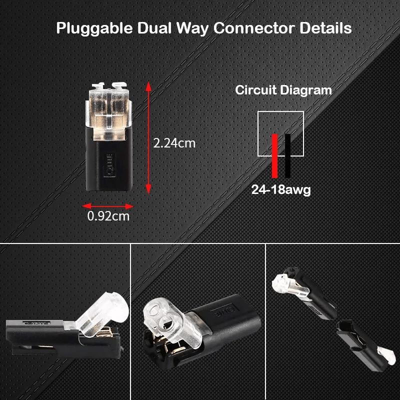 Buvala™-Double-wire Plug-in Connector With Locking Buckle(The more you buy, the more discounts you get)