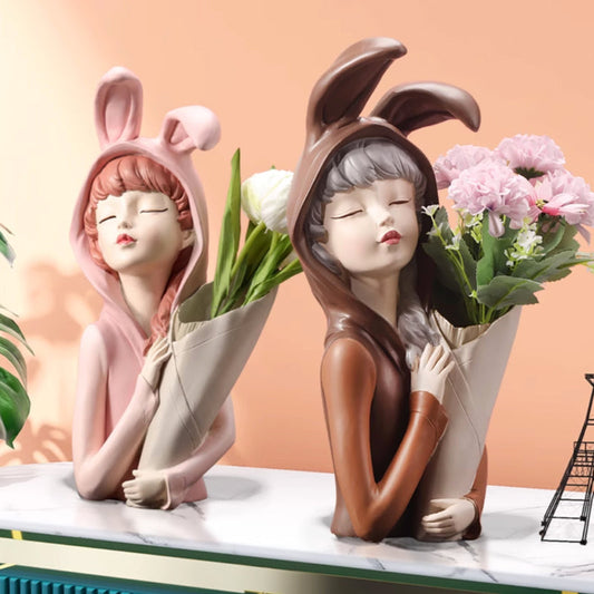 Buvala™-Bunny Girl Vase