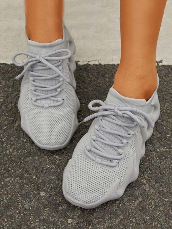 Buvala™-Lace-up Knit Breathable Sneakers