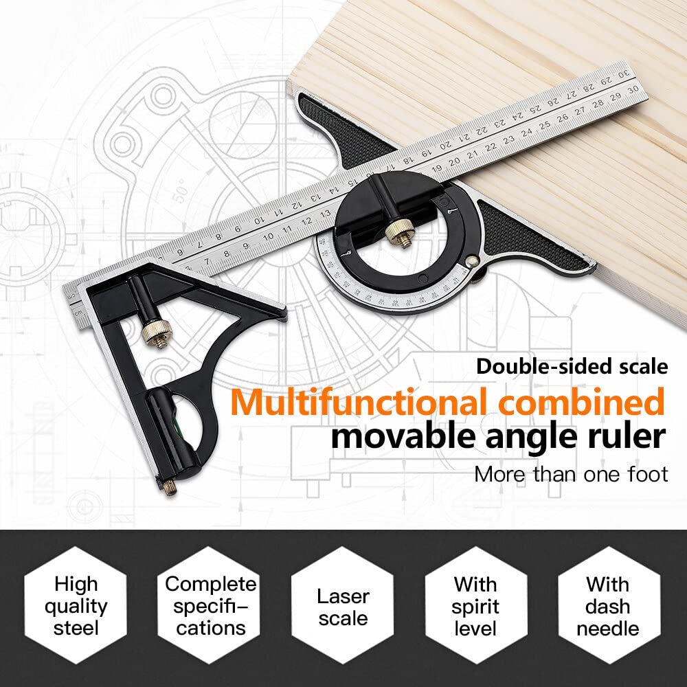 Buvala™-Multifunctional Combination of Movable Angle Ruler Set