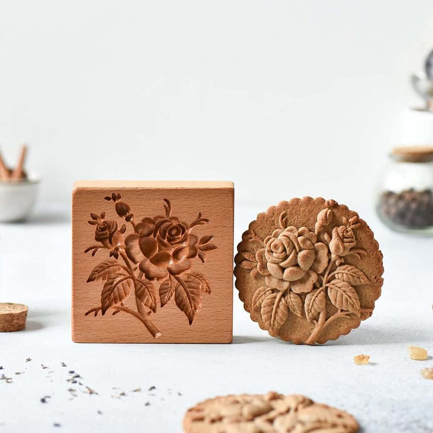 Buvala™-Wood Grain Cookie Knife - Cookie Embossing Mould