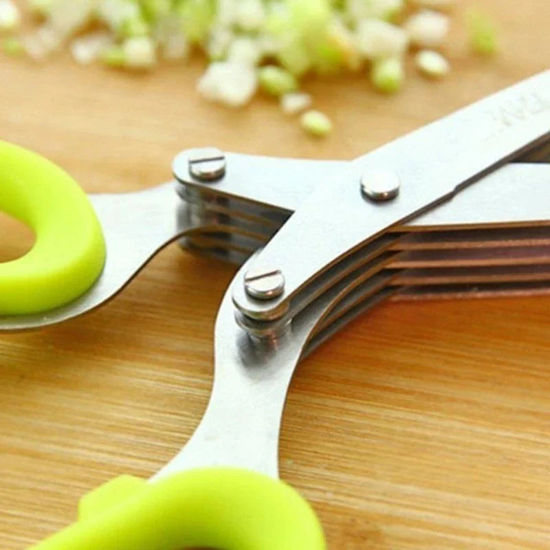 Buvala™-(🔥 Hot Sale-50% Off 🔥) 5 Blade Kitchen Salad Scissors