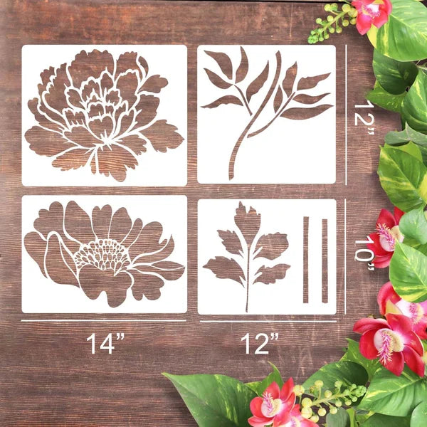 Buvala™-🔥DIY decoration🌻-Garden Fence Large Flower Stencils