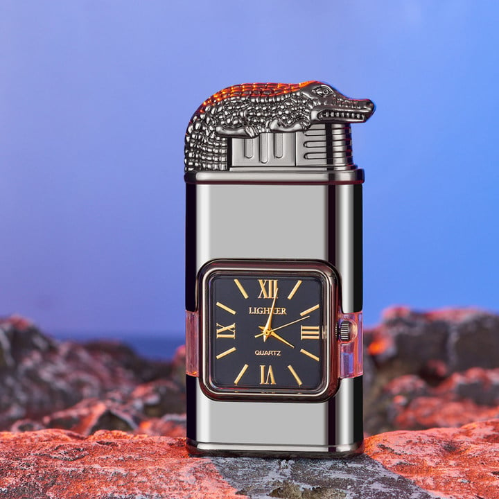 Buvala™-Windproof Lighter Vintage Watch Bezel Jet flame Torch