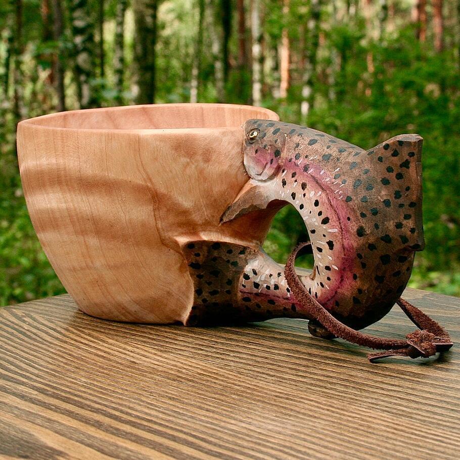 Buvala™-Hand Carved Wooden Mug