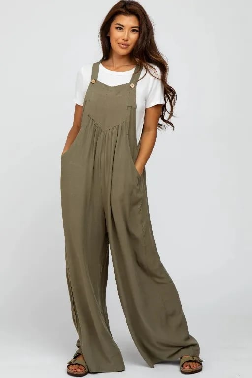 Buvala™--Plus Size Wide Leg Overalls Jumpsuit (Buy 2 Free Shipping)