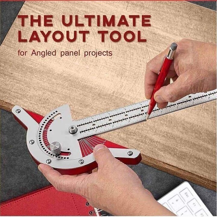 Buvala™-🔧Ultra Precision Marking Ruler Square T Type Woodworking Scriber Measuring Tool