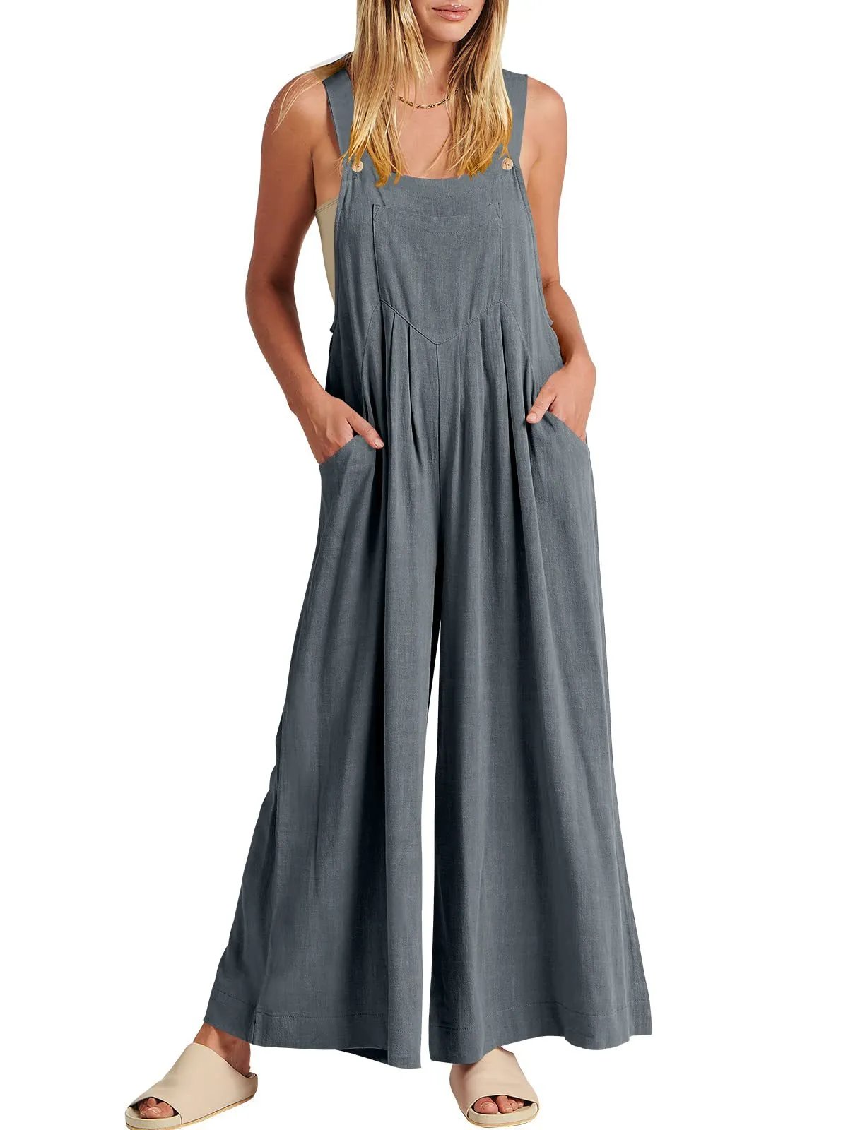 Buvala™--Plus Size Wide Leg Overalls Jumpsuit (Buy 2 Free Shipping)