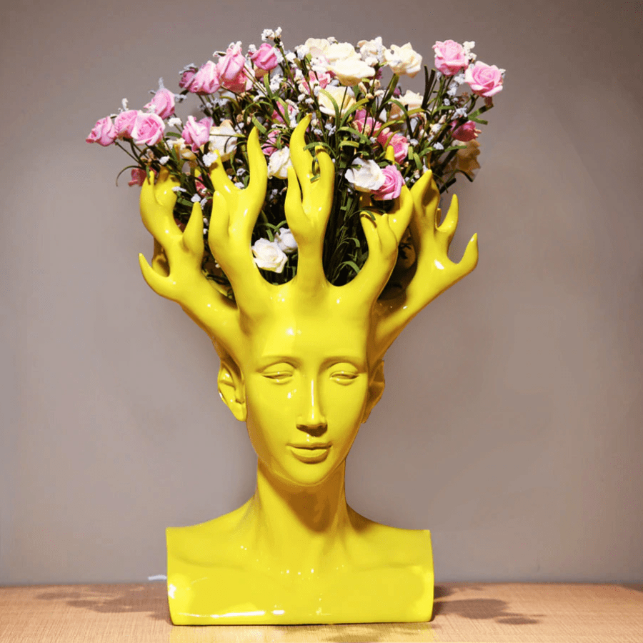 Buvala™-Mali Head Flower Vase