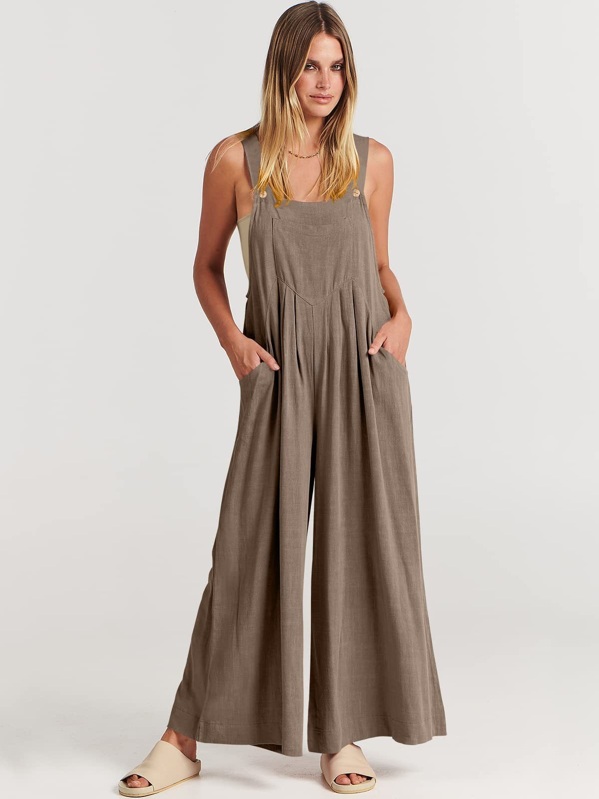 Buvala™--Plus Size Wide Leg Overalls Jumpsuit (Buy 2 Free Shipping)