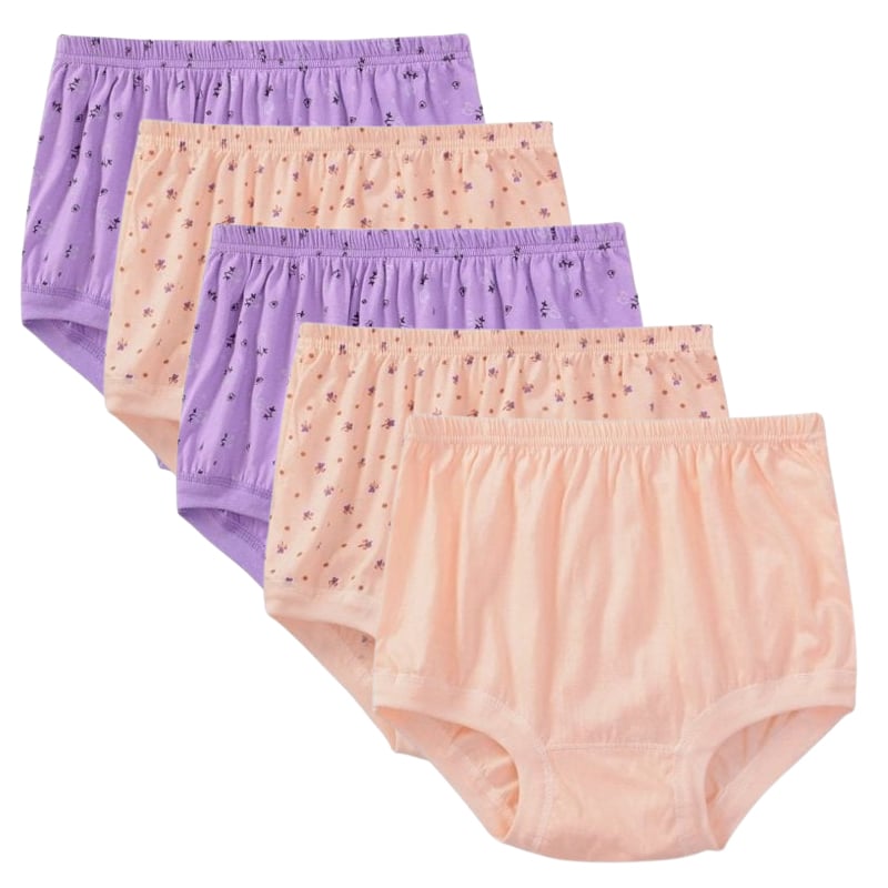 Buvala™-High-Waist Ladies Cotton Panties Plus Sizes💥5pcs Only $24.98 Today🔥