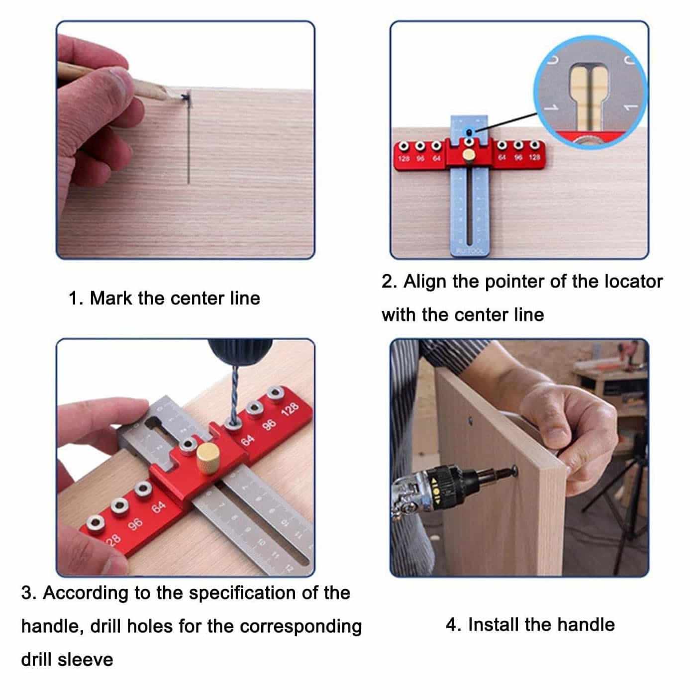 Buvala™-[49% OFF]Handle Drilling Locator Hole Punch Tool