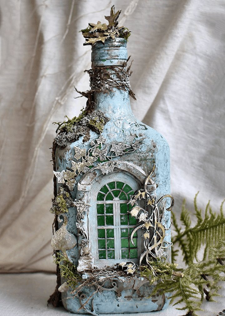 Buvala™-Altered Art Bottle - Mystical forest stories