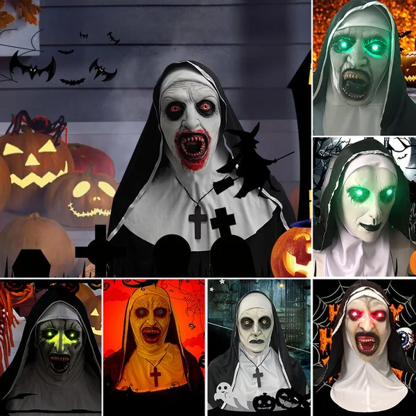 Buvala™-👻49%OFF🎃 Halloween Nun Scary Mask