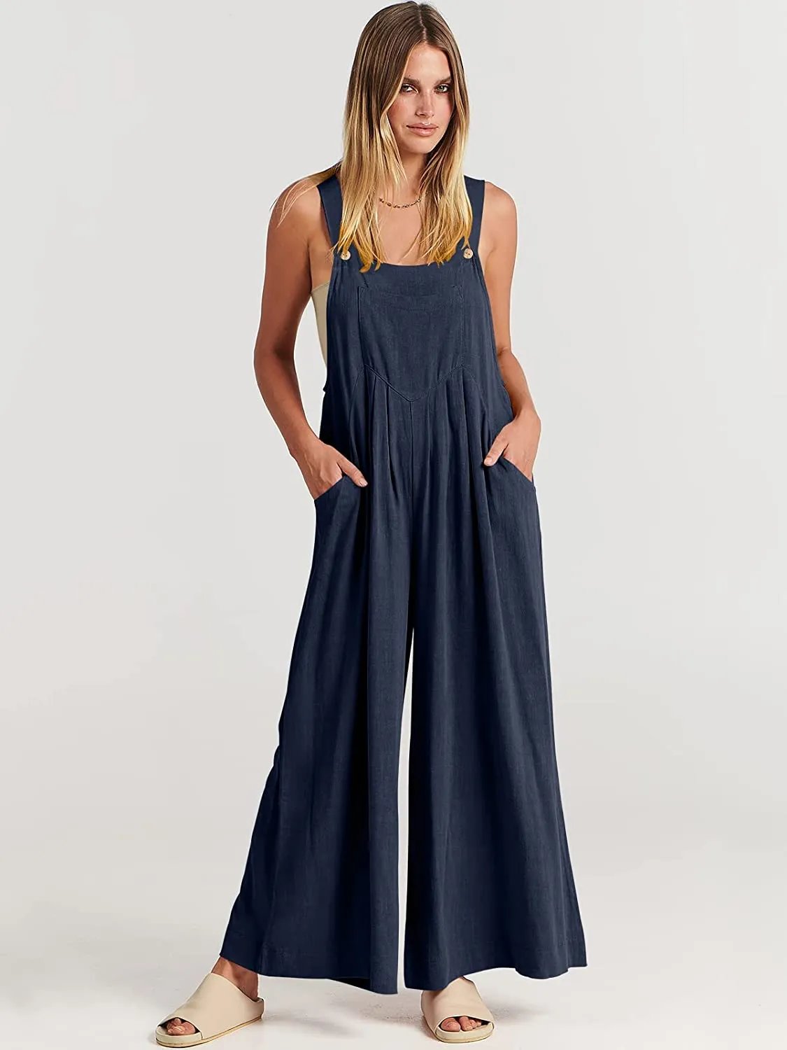 Buvala™--Plus Size Wide Leg Overalls Jumpsuit (Buy 2 Free Shipping)