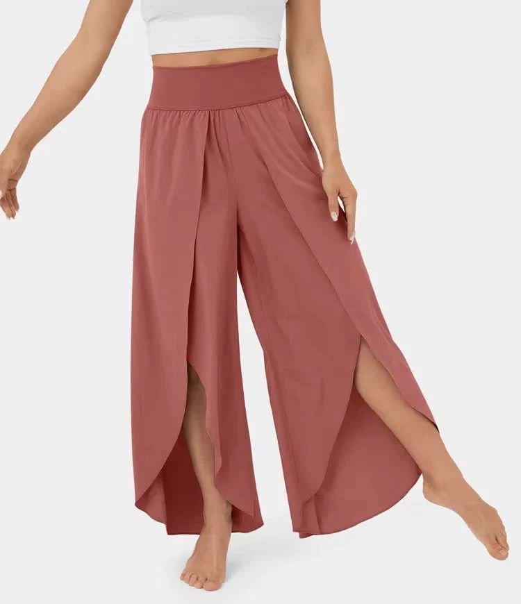 Buvala™-(🔥Last Day Promotion- SAVE 48% OFF) -High Waisted Split Wide Leg Quick Dry Casual Pants🎉