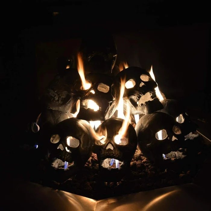 Buvala™-💀Halloween Sale - Terrifying Human Skull Fire Pit