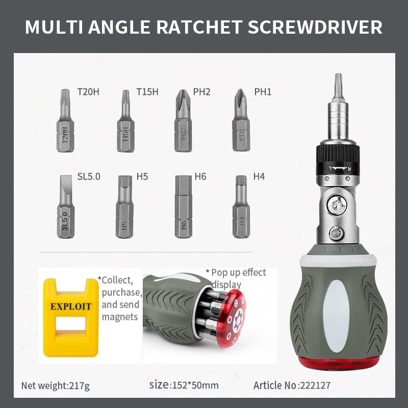 Buvala™-13 In 1 Mini Ratcheting Screwdriver Kit