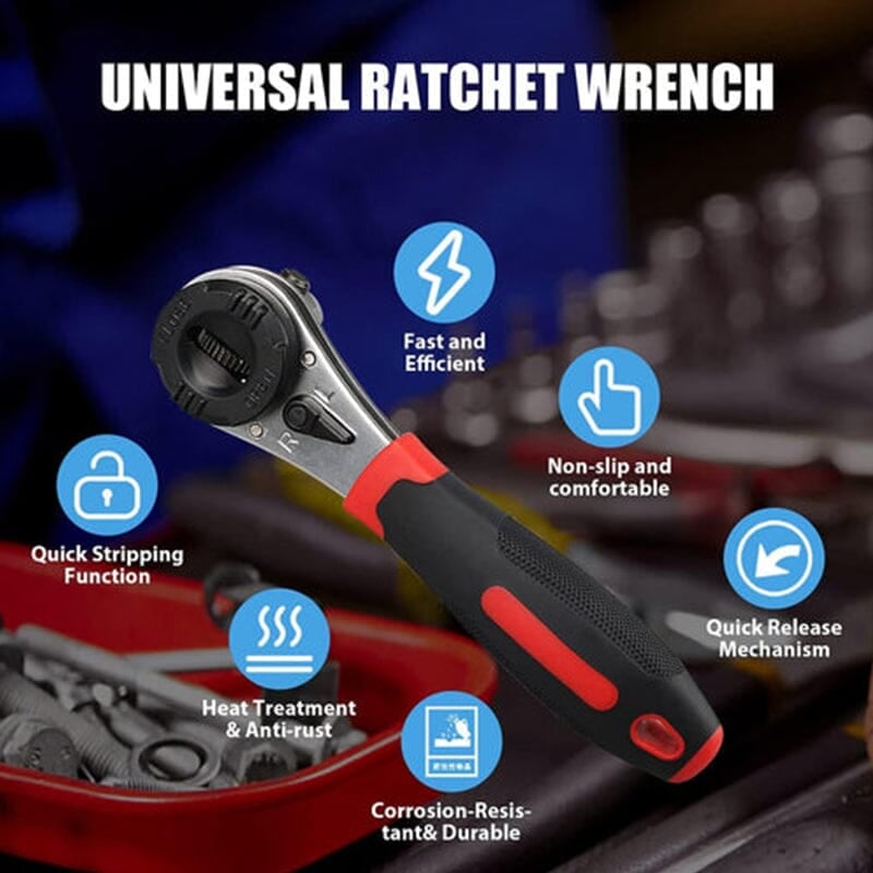 Buvala™-Hot Sale 49% OFF - Adjustable Ratchet Wrench