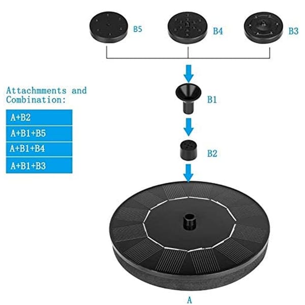 Buvala™-🎁Best Mother's Day Gift Of 2024🎁 - Solar outdoor fountain-The perfect garden decoration