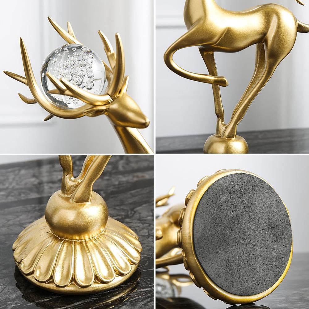 Buvala™-Handmade Golden Deer Animal Figurine