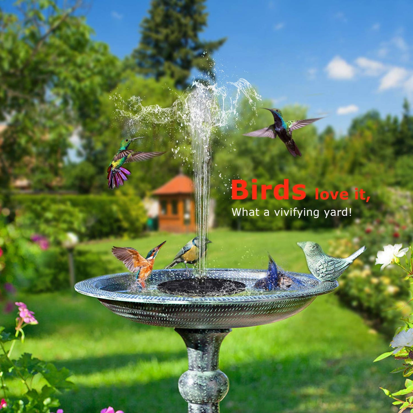 Buvala™-🎁Best Mother's Day Gift Of 2024🎁 - Solar outdoor fountain-The perfect garden decoration