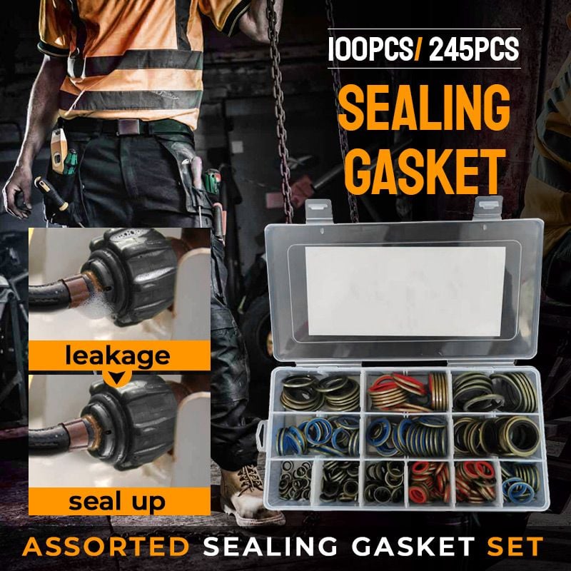 Buvala™-100pcs/ 245pcs Assorted Sealing Gasket Set