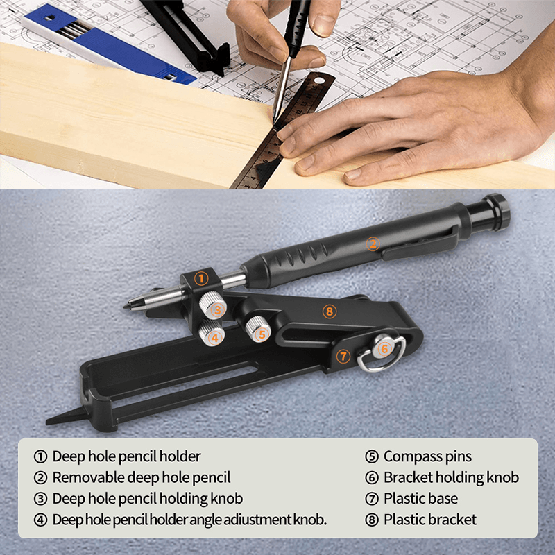 Buvala™-Crayon de Construction Multifonctionnel Outil De -Scriber Tool