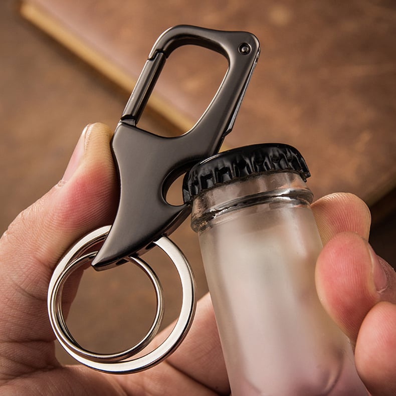 Buvala™-🔥49% OFF🔥Multifunctional pendant bottle opener metal double ring key chain