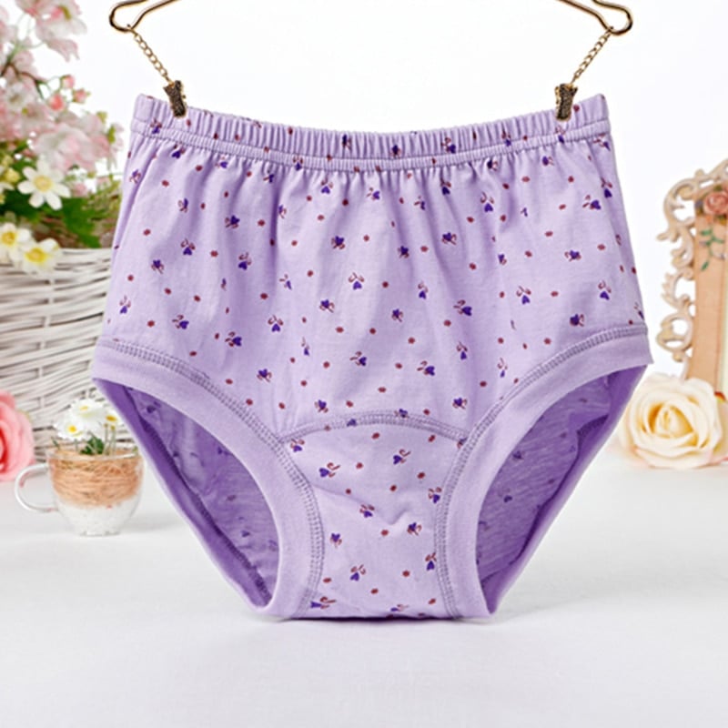 Buvala™-High-Waist Ladies Cotton Panties Plus Sizes💥5pcs Only $24.98 Today🔥