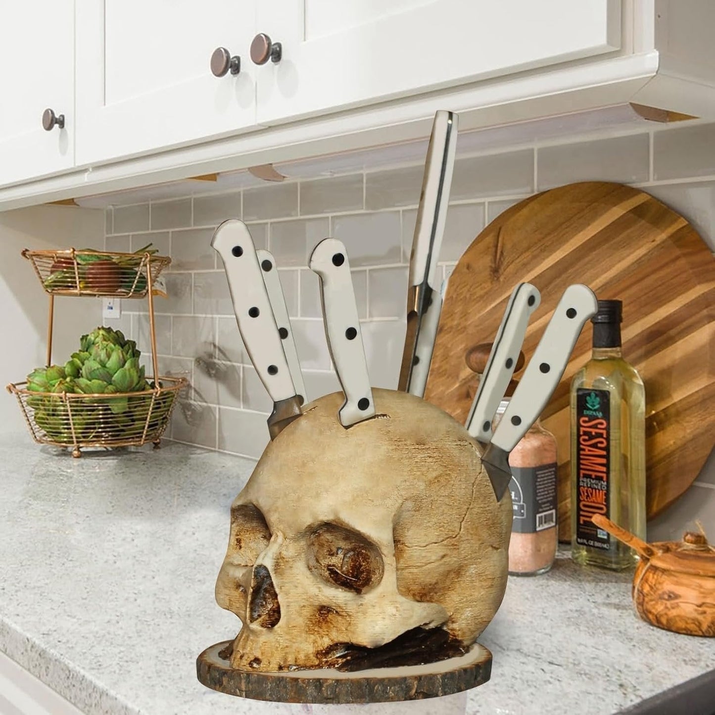 Buvala™-Gothic Skull Knife Holder