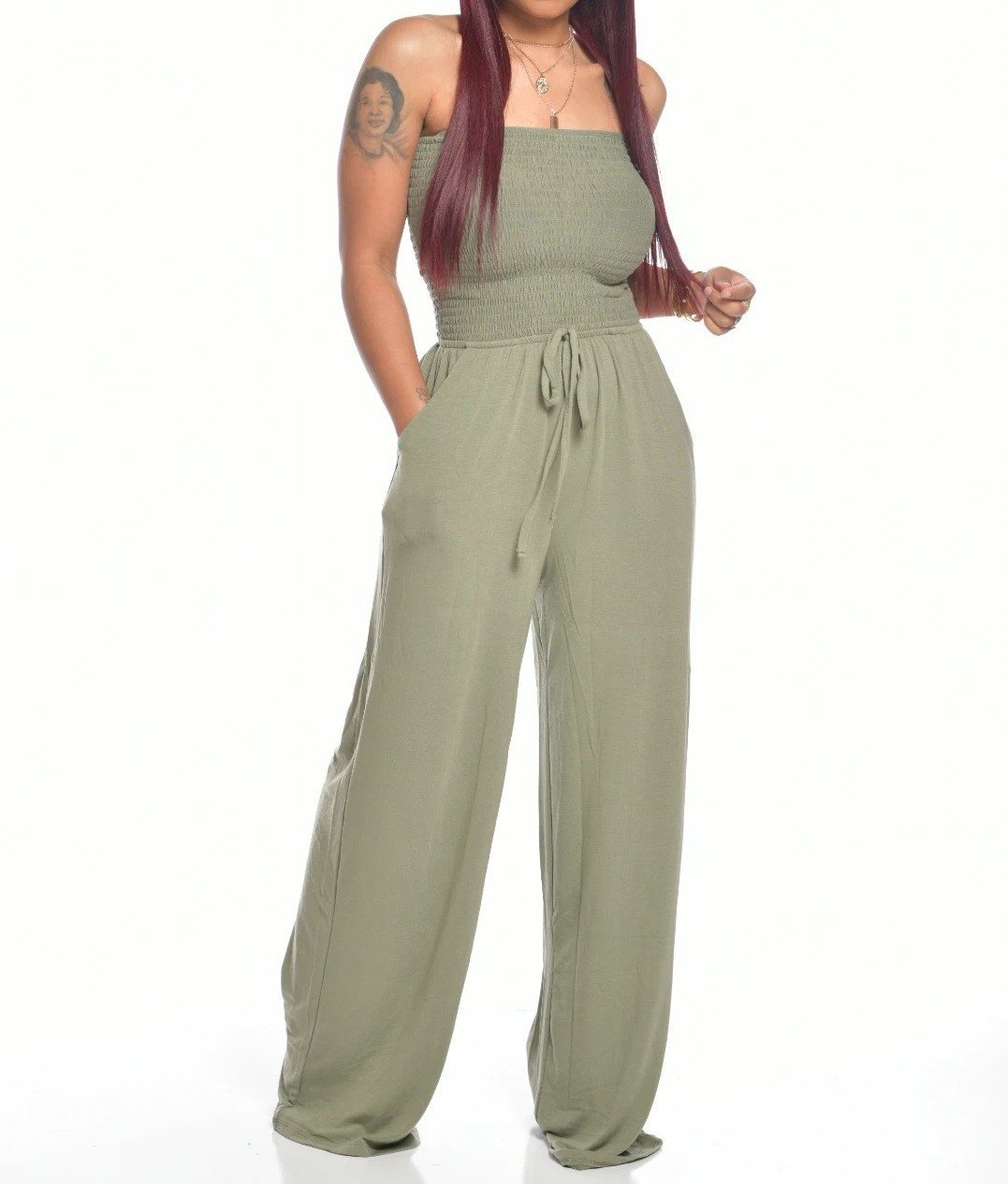 Buvala™-(🎁2024 New Year Hot Sale🎁)❤️Newest Strapless Waist Jumpsuit❤️