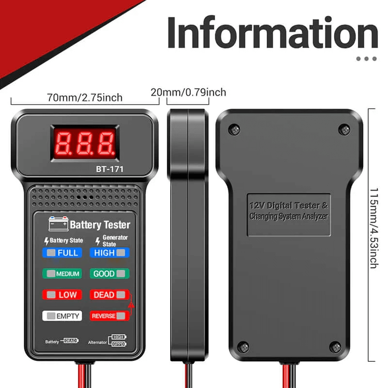 Buvala™-Multi-function car 12V battery tester