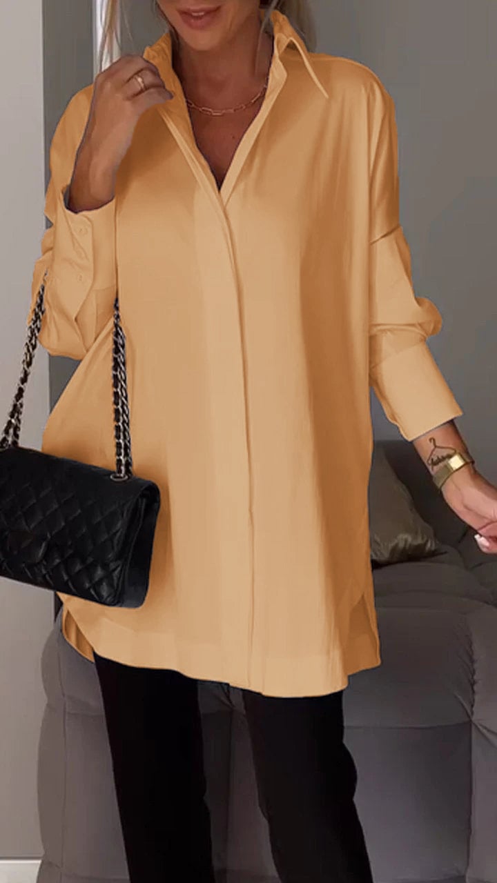 Buvala™-Lapel Slit Shirt-buy 2 free shipping