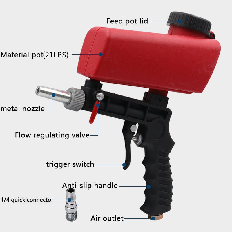 Buvala™-🔥Summer Hot Sale Promotion-49% OFF✨-Portable Pneumatic Sandblasting Gun