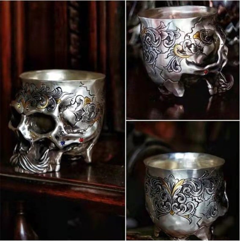 Buvala™-Holy Grail of life - Handmade Silver Wine Cup