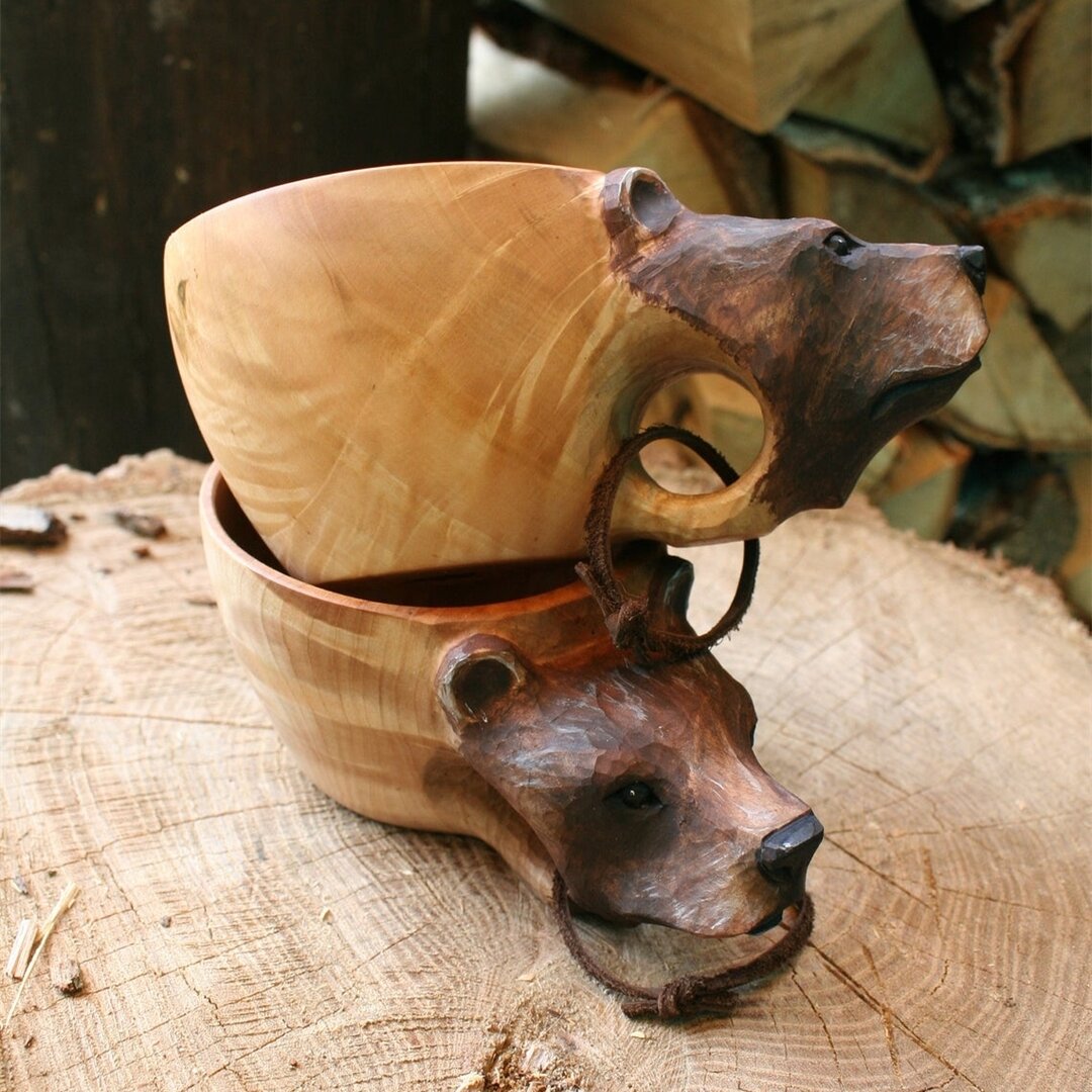 Buvala™-Hand Carved Wooden Mug